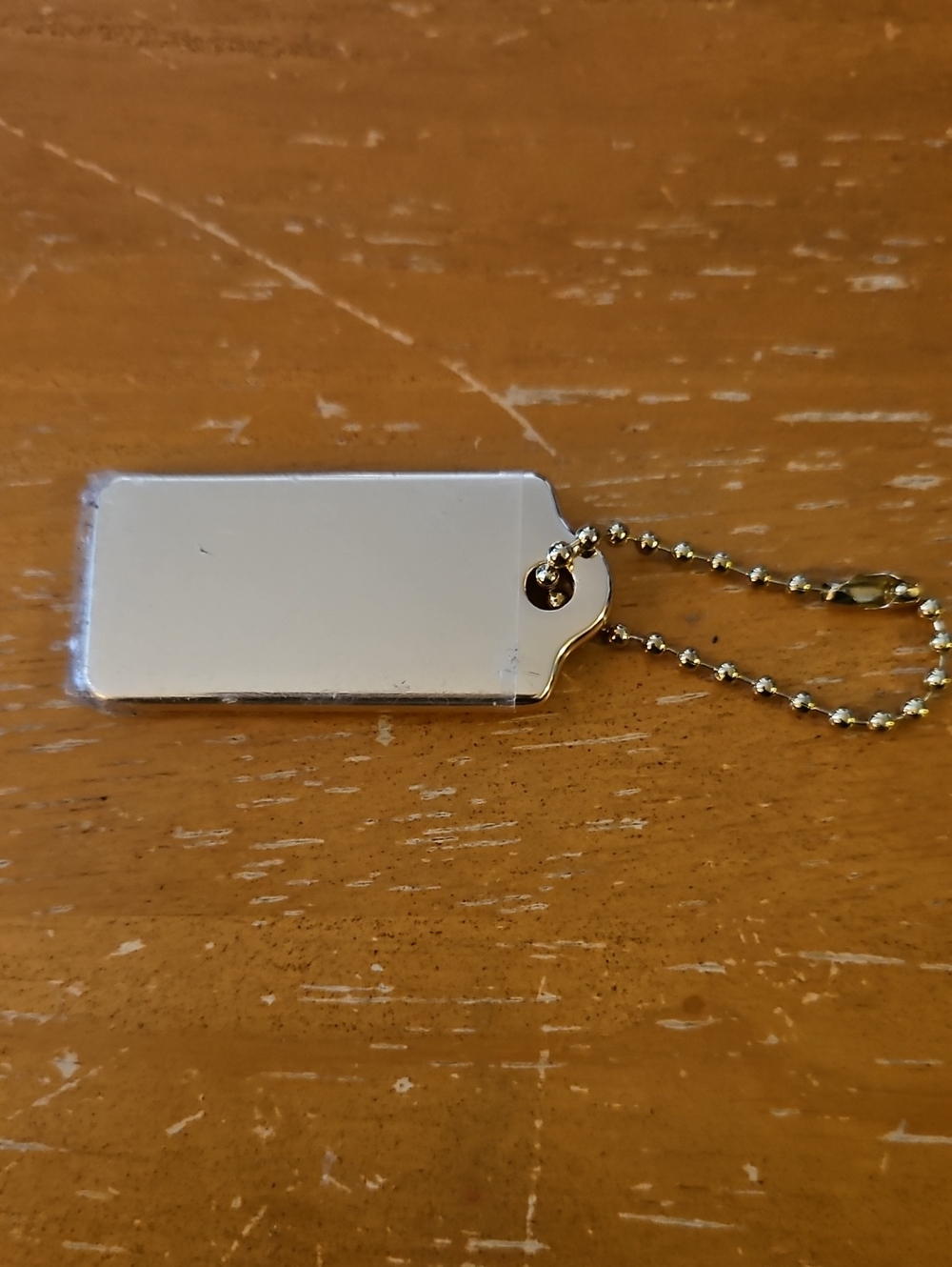 Coach Gold-tone Logo Hang Tag Keychain - Picture 2 of 2